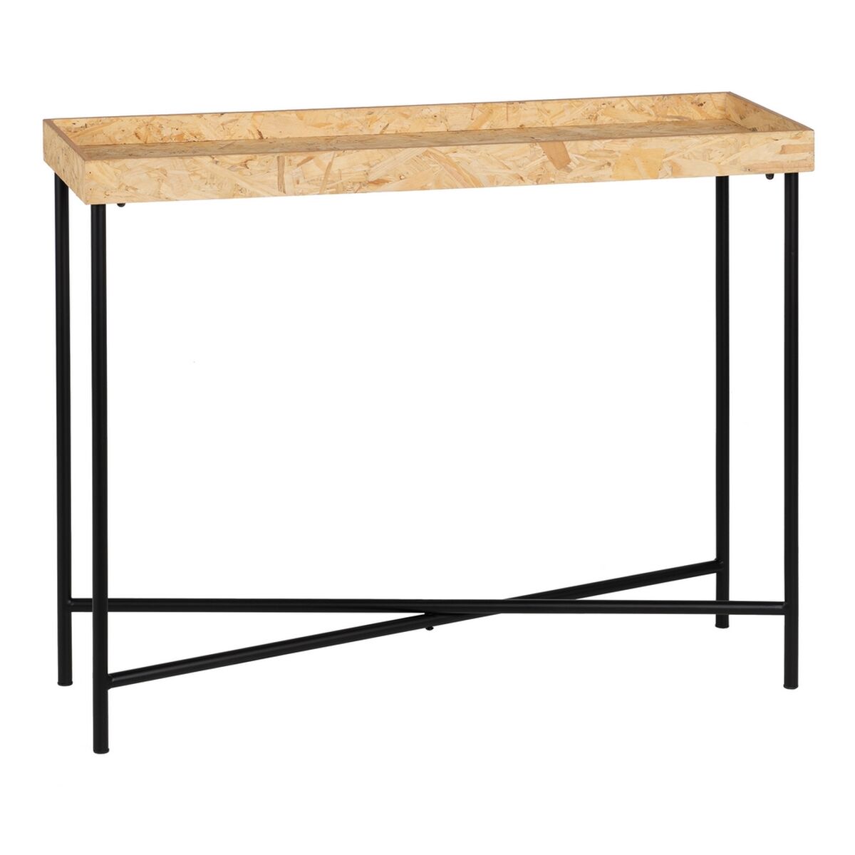Mottagare Svart Naturell 98 x 32 x 80,5 cm