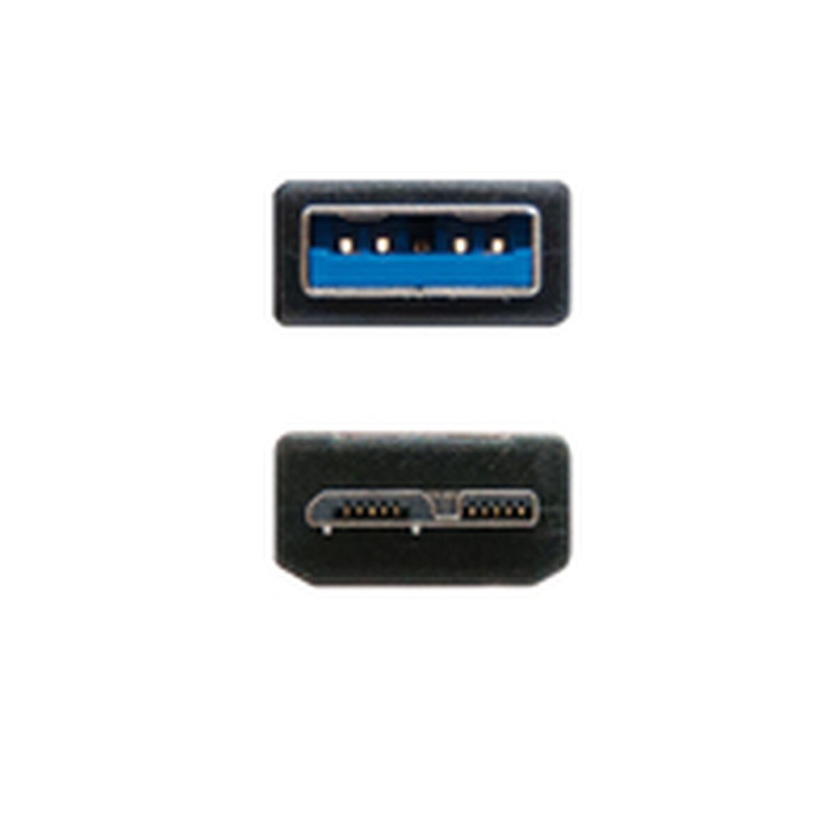 USB 3.0 A till Micro USB B Kabel NANOCABLE 10.01.1102-BK Svart 2 m - 6
