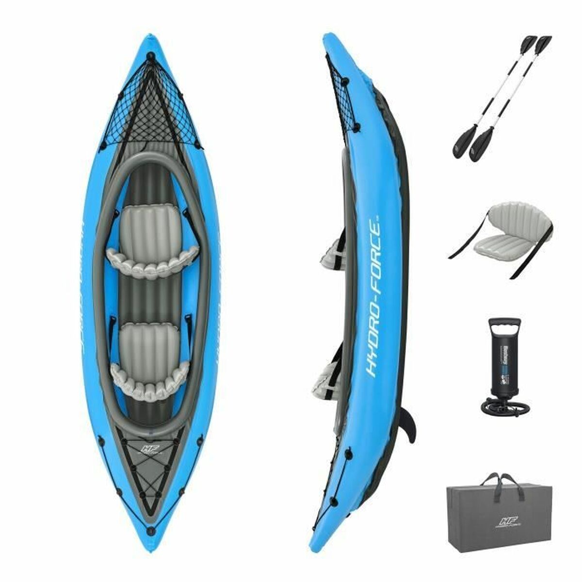 Uppblåsbar kanot Bestway Hydro-Force - 2