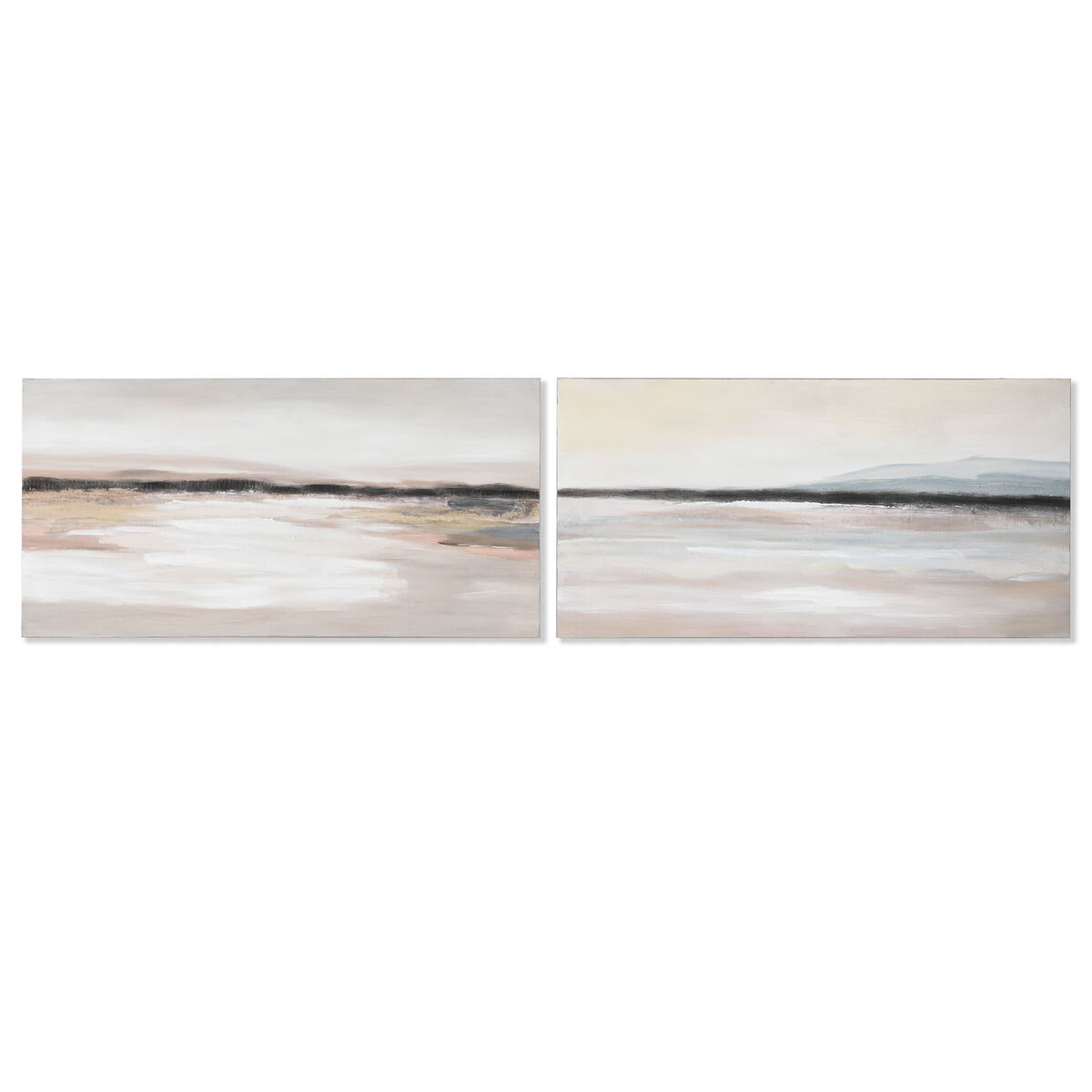 Tavla Home ESPRIT Abstrakt Modern 140 x 3,7 x 70 cm (2 antal)