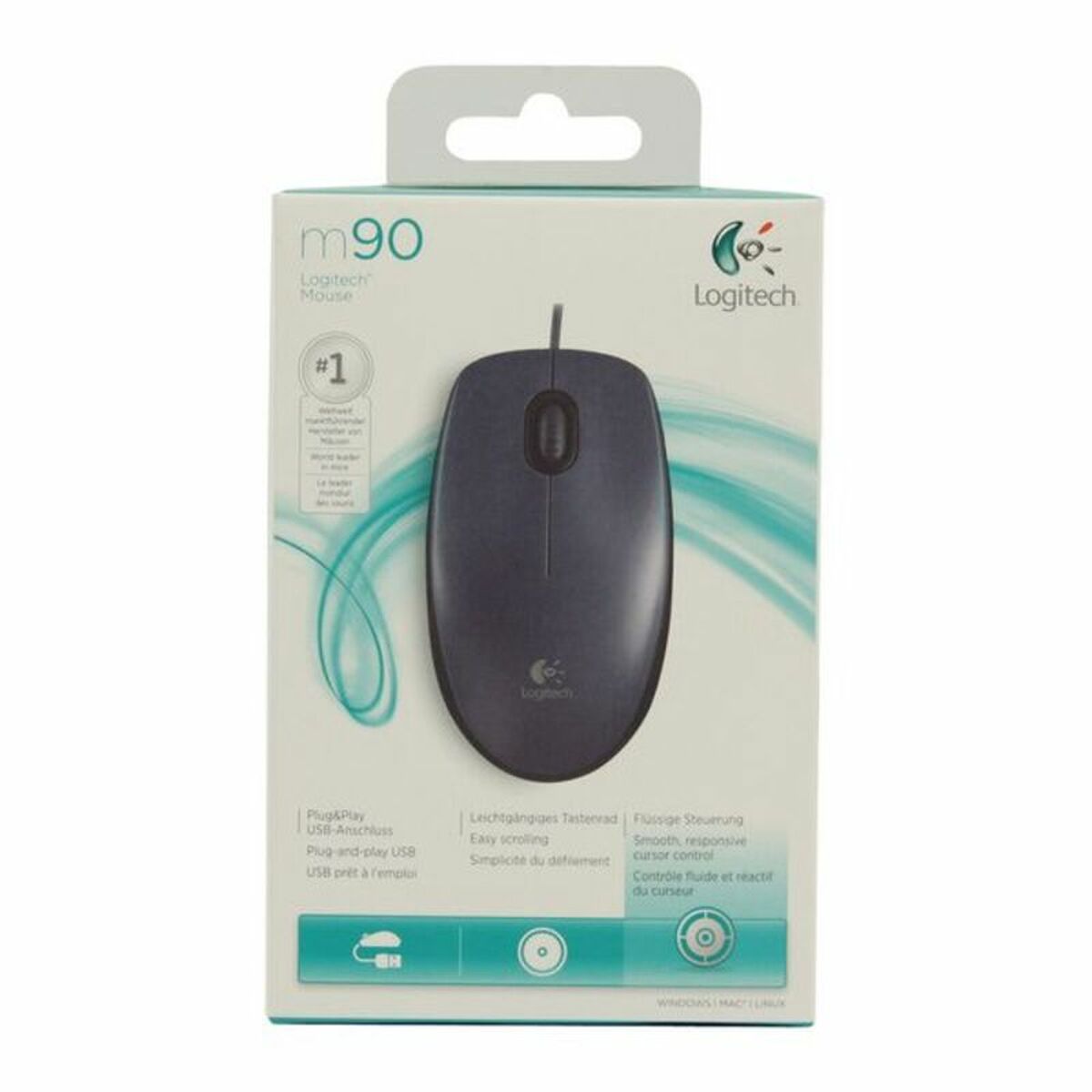 Optisk Mus Logitech 910-001793 USB Svart - 4