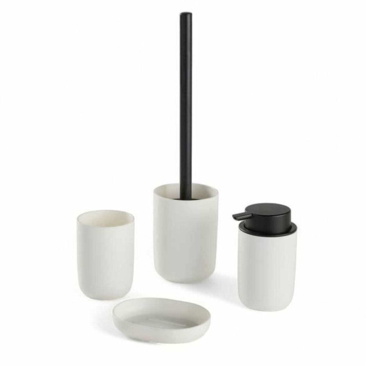 Badkit TODAY HOY Vit Plast Modern 4 Delar (4 antal)
