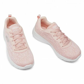 Gymnastiksko, Dam Skechers Dynamight Floral Rosa