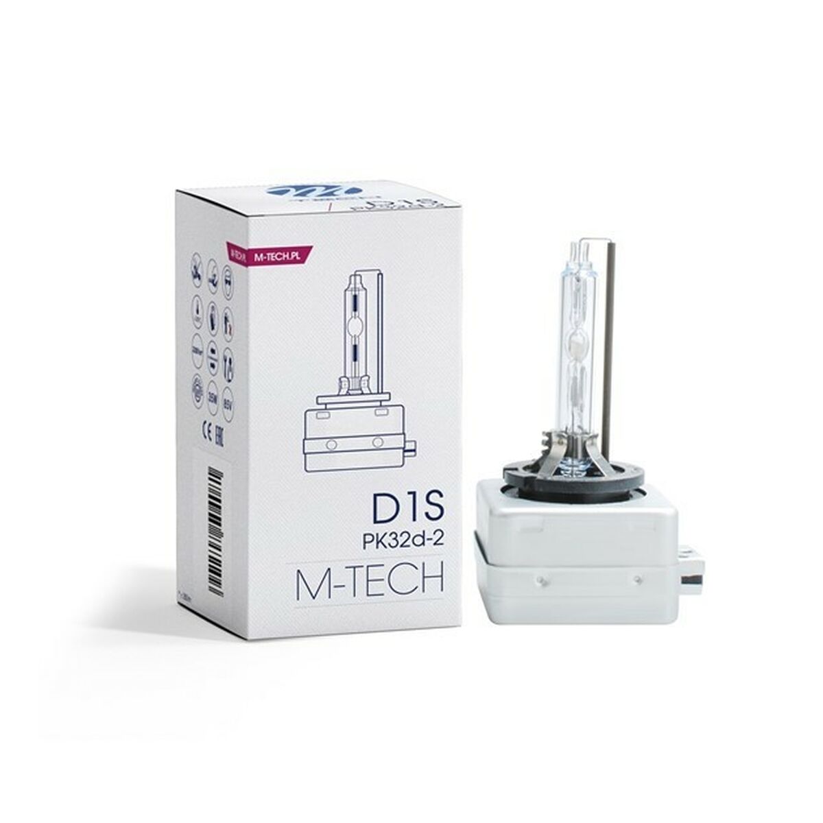Glödlampa för bil M-Tech ZHCD1S12 D1S 35 W Pk32d-2 85V 12000K - 2