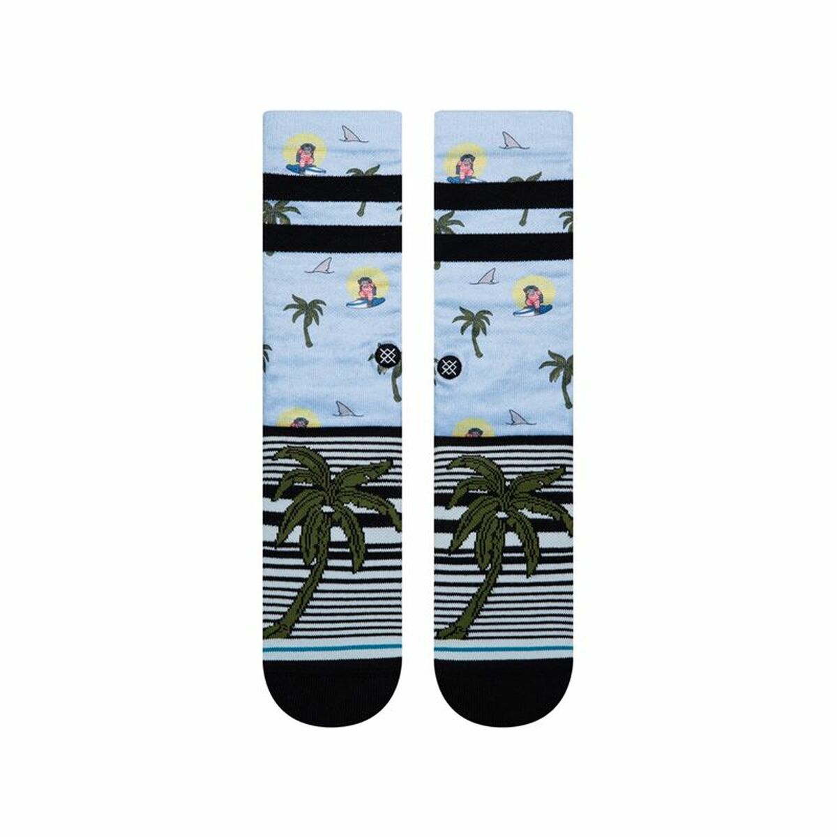 Ankelstrumpor Stance Aloha Monkey Staple Ljusblå 42-46 - 2