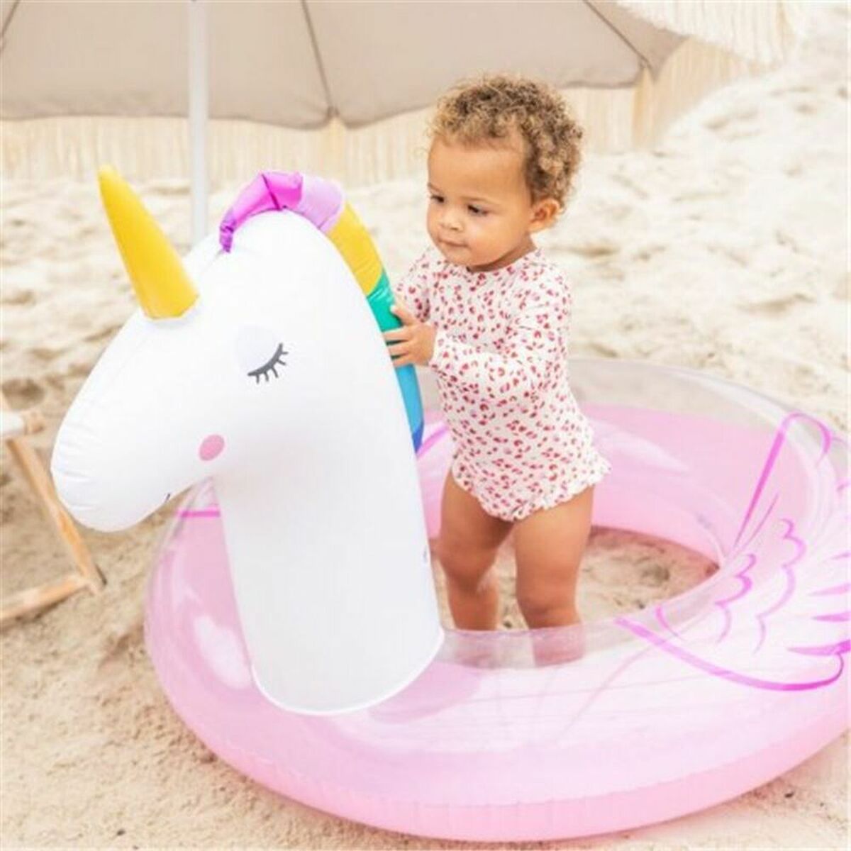 Uppblåsbar poolflotta Swim Essentials Unicorn - 7