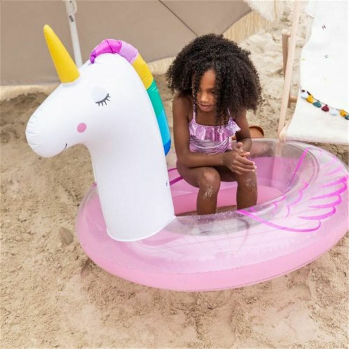 Uppblåsbar poolflotta Swim Essentials Unicorn - 3
