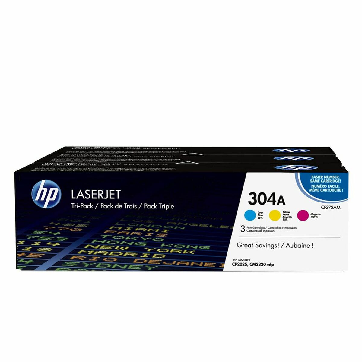 Toner HP CF372AM Cyan/Magenta/Gul - 2