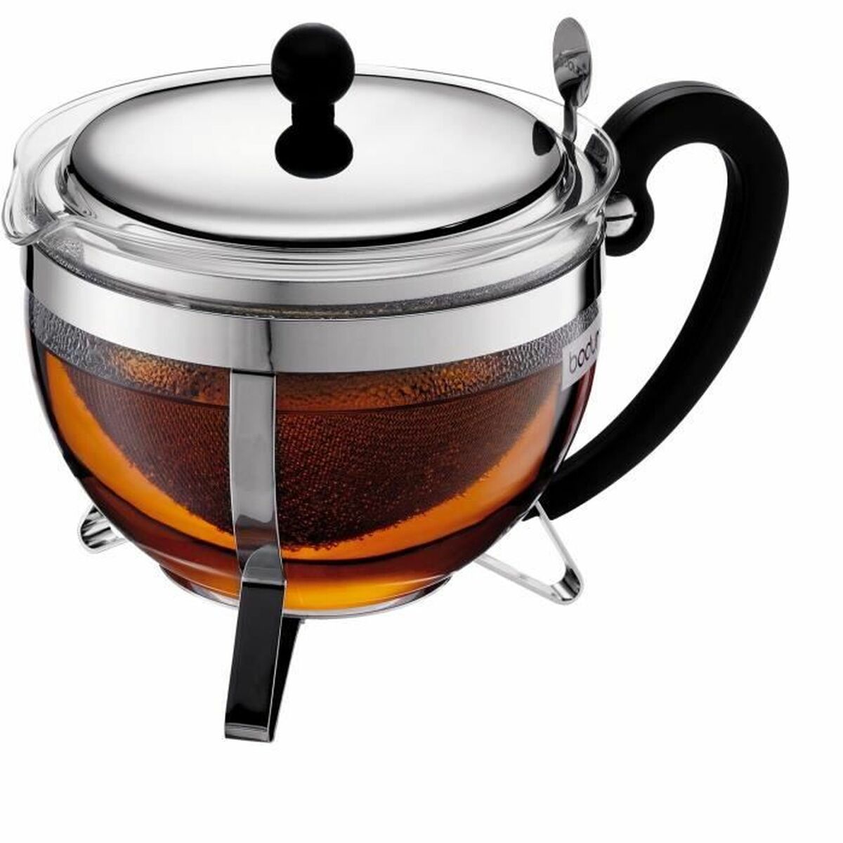 Tekanna Bodum CHAMBORD Grå Transparent 1,3 L 16,8 x 23,3 x 16,8 cm