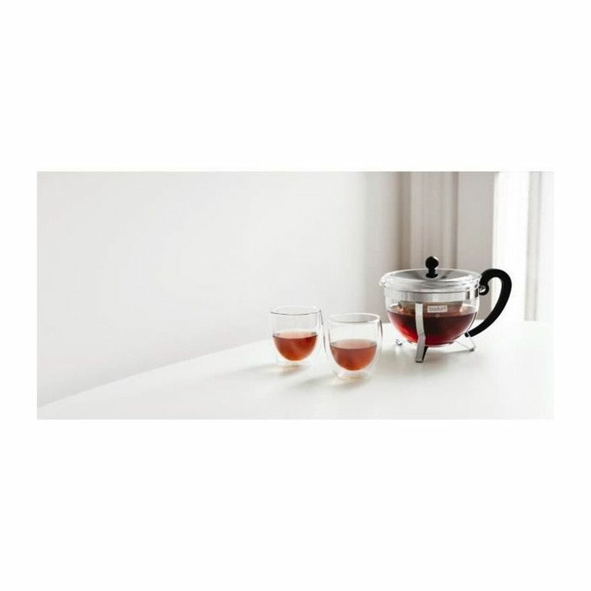 Tekanna Bodum CHAMBORD Grå Transparent 1,3 L 16,8 x 23,3 x 16,8 cm - 3