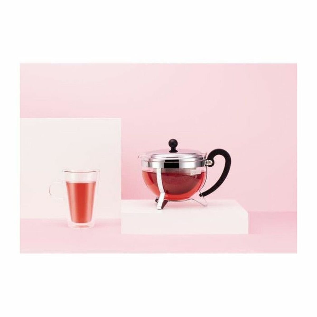Tekanna Bodum CHAMBORD Grå Transparent 1,3 L 16,8 x 23,3 x 16,8 cm - 2