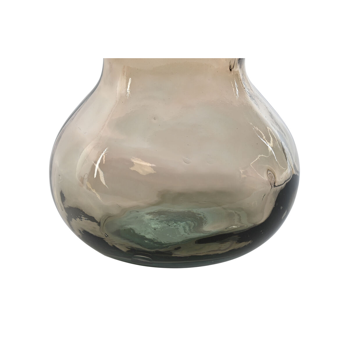 Vas Home ESPRIT Beige-brun (taupe) Återvunnet glas 26,5 x 26,5 x 75 cm - 3