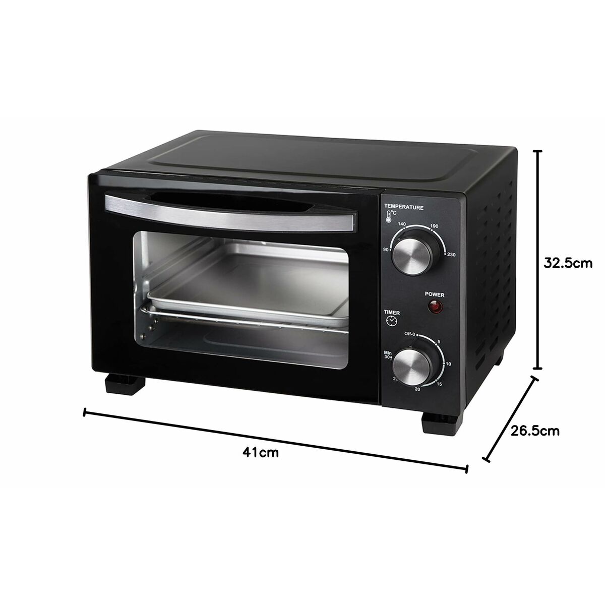 Elektrisk Mini-ugn JATA HN910       10L - 6