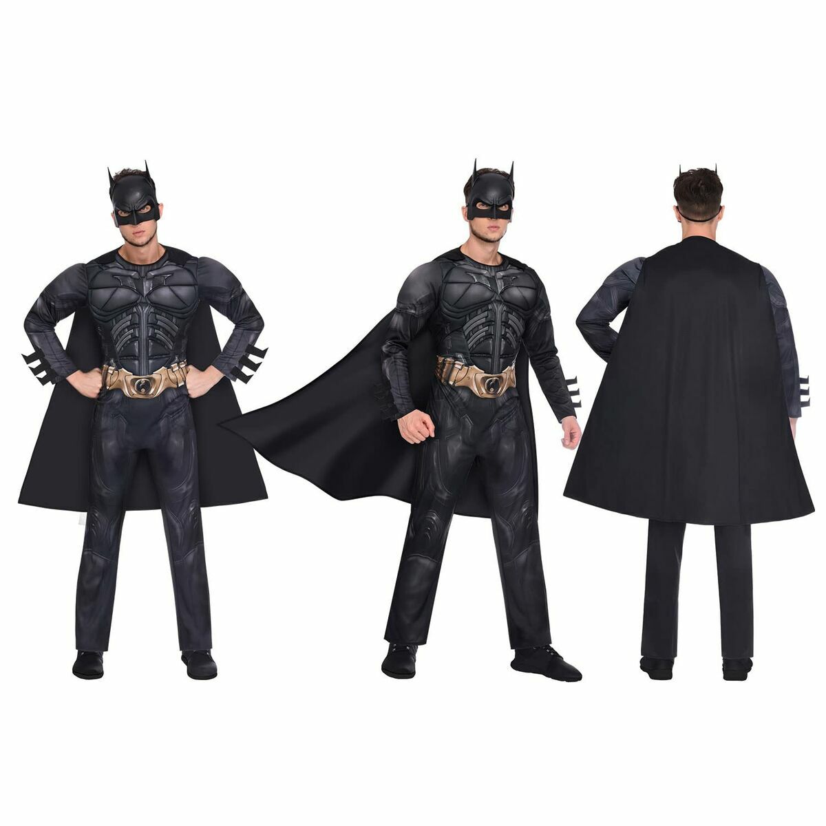 Maskeraddräkt vuxna Batman The Dark Knight 3 Delar - 2