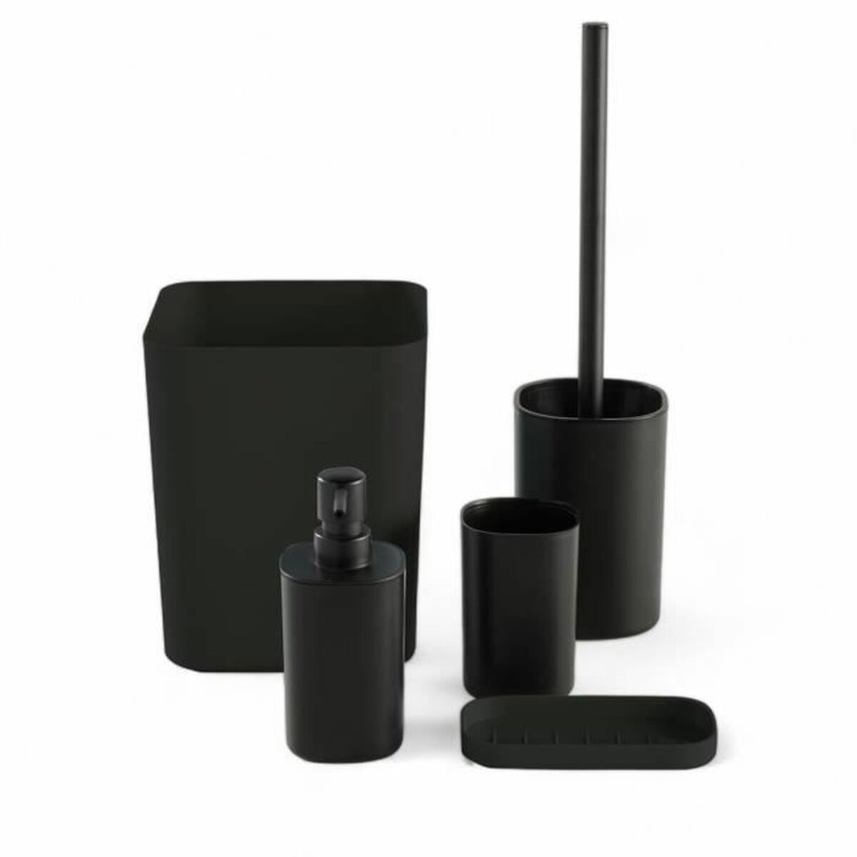 Badkit TODAY HOY Svart Plast Modern (5 antal)