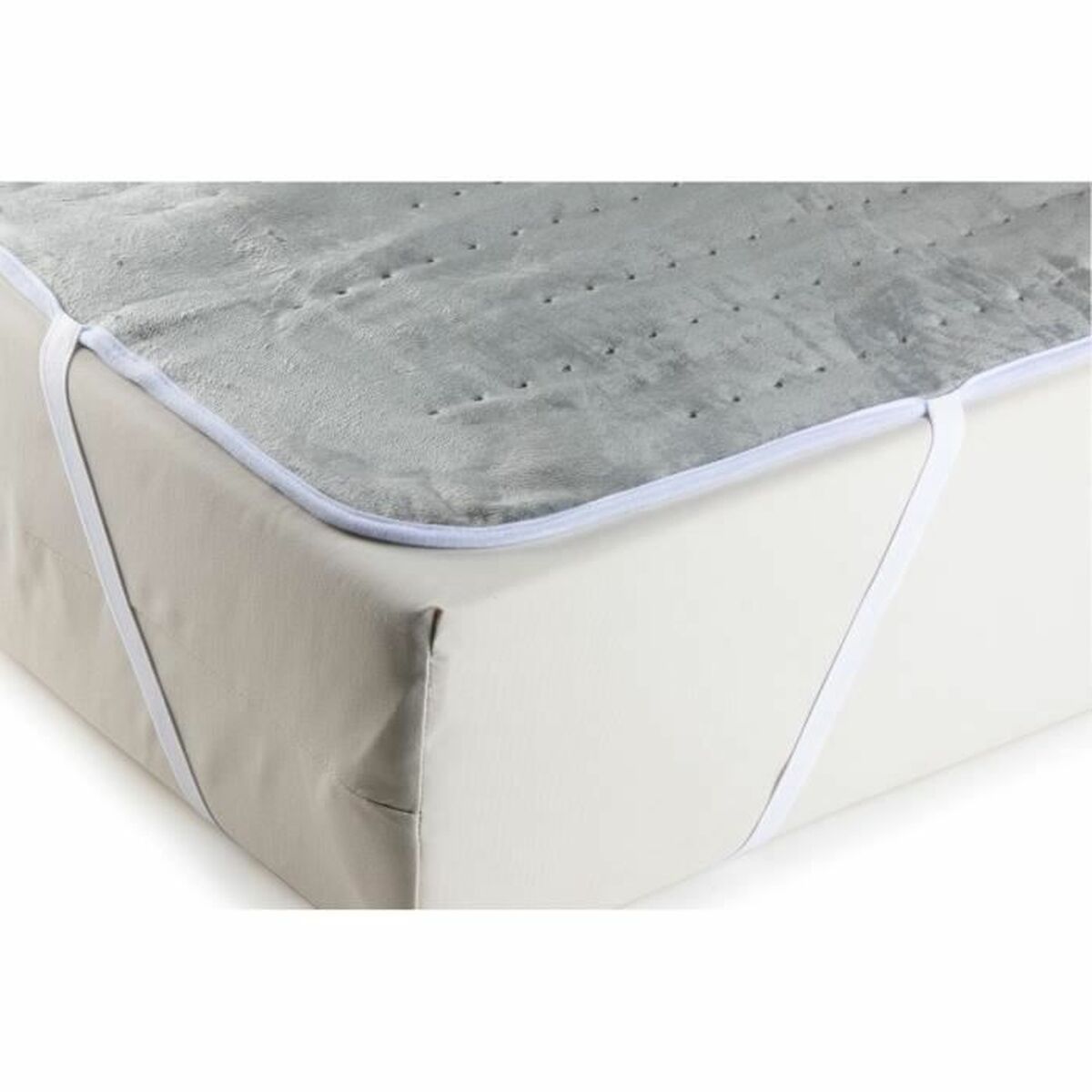 Skydd till elektrisk madrass DOMO 2 personer Franela Grå 160 x 140 cm - 4