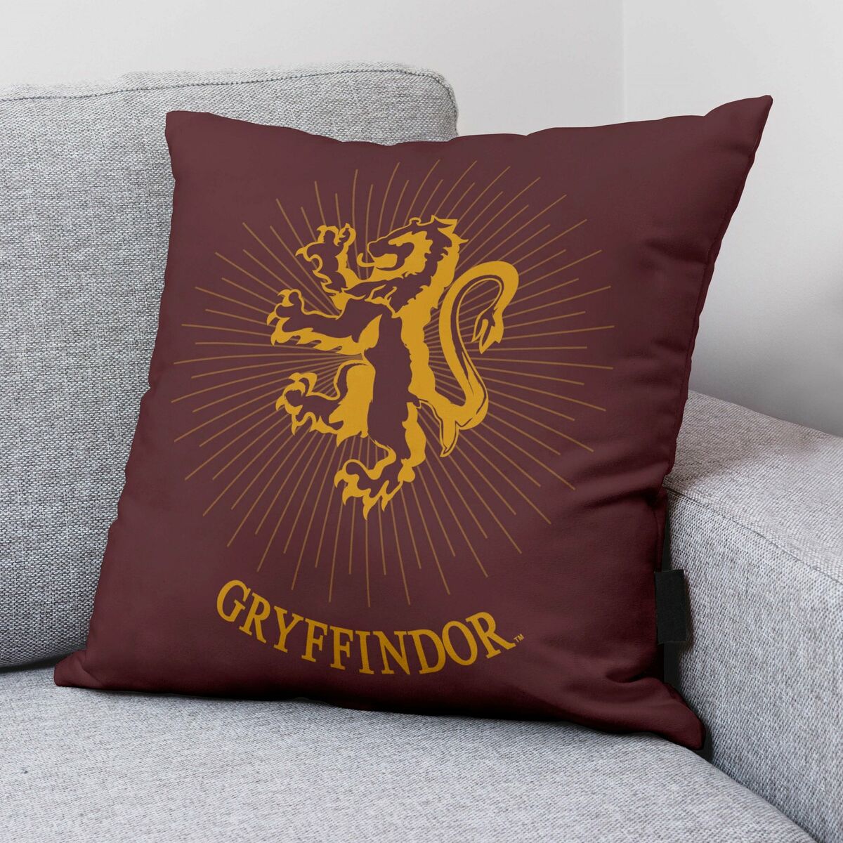 Kuddfodral Harry Potter Gryffindor Sparkle Multicolour Bordeaux 50 x 50 cm