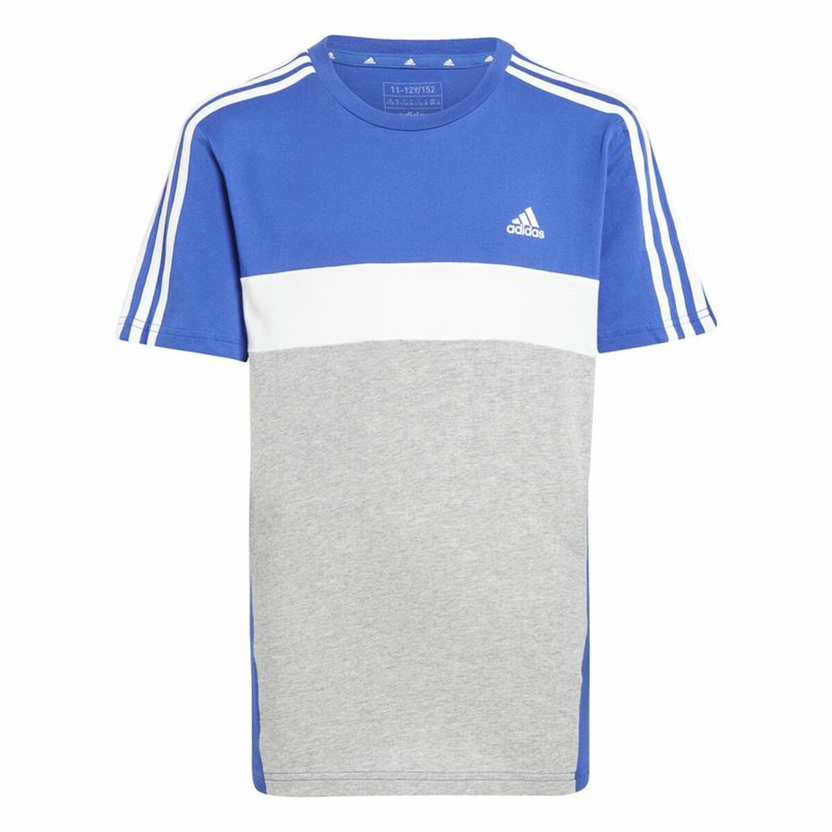 Barn T-shirt med kortärm Adidas 3S Tib Blå