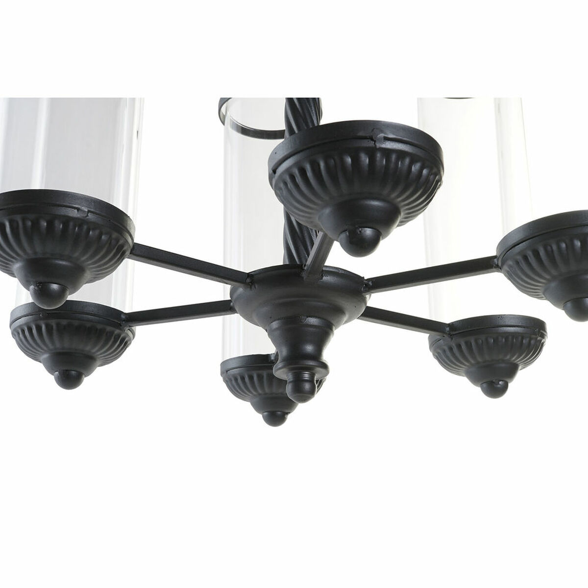 Ljusstakar DKD Home Decor Svart Metall Glas 53 x 53 x 52 cm - 6