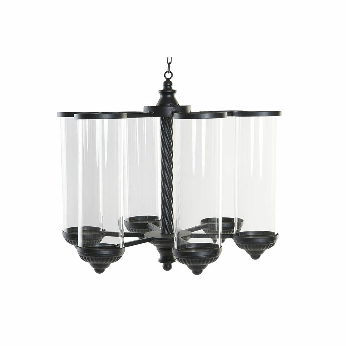 Ljusstakar DKD Home Decor Svart Metall Glas 53 x 53 x 52 cm - 9