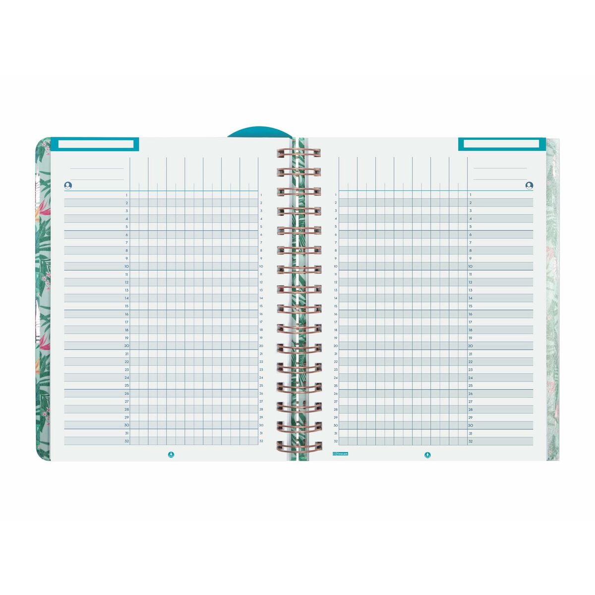 Dagbok Finocam Tropic Multicolour Quarto 15,5 x 21,2 cm 2024-2025 Undervisning - 7
