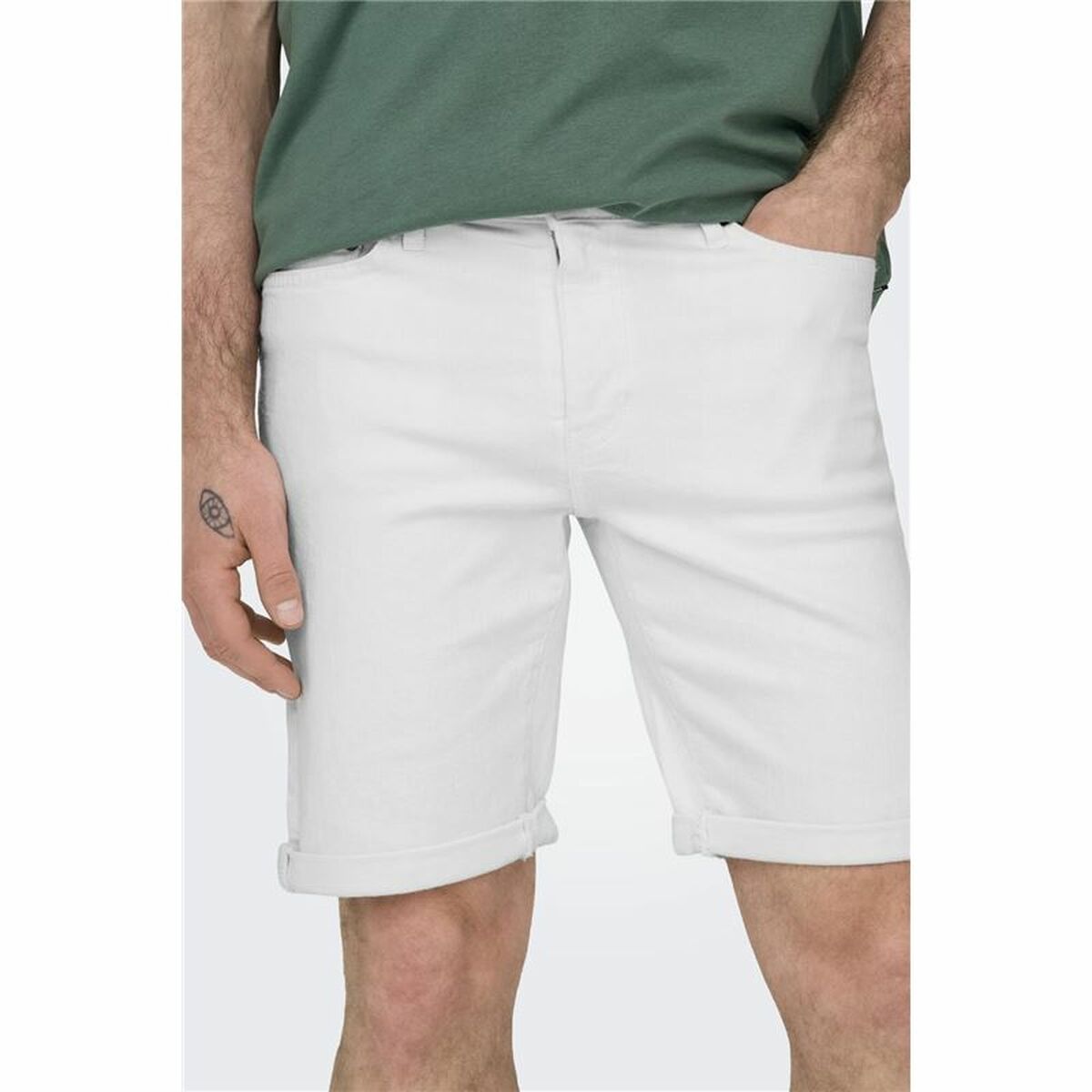Herrshorts Only & Sons Onsply 9297 White Vit - 4