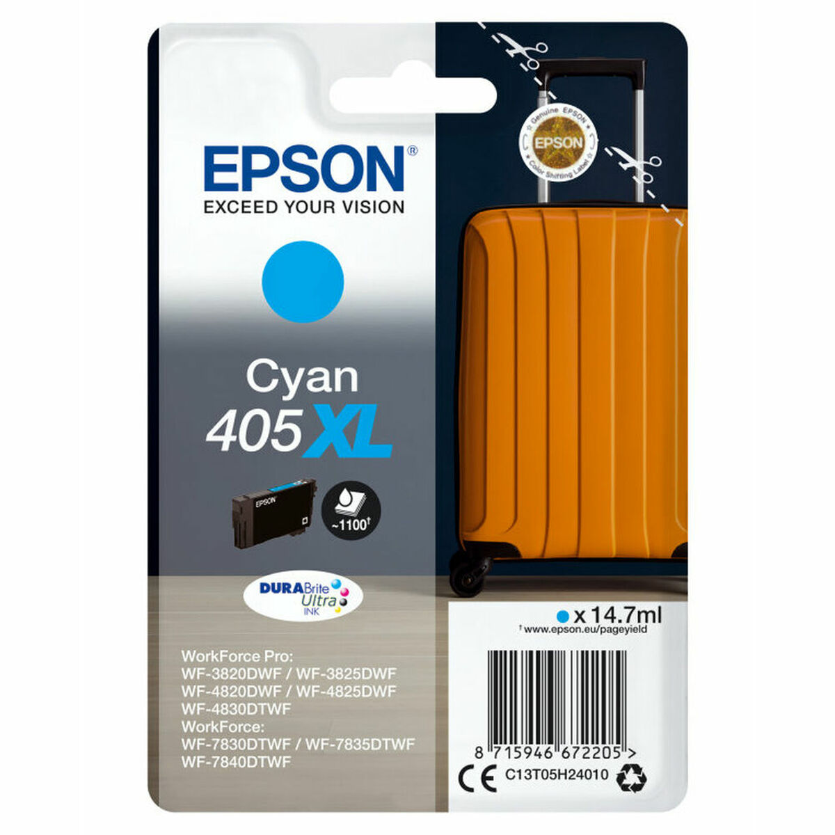 Original Bläckpatron Epson C13T05H24010 Turkos