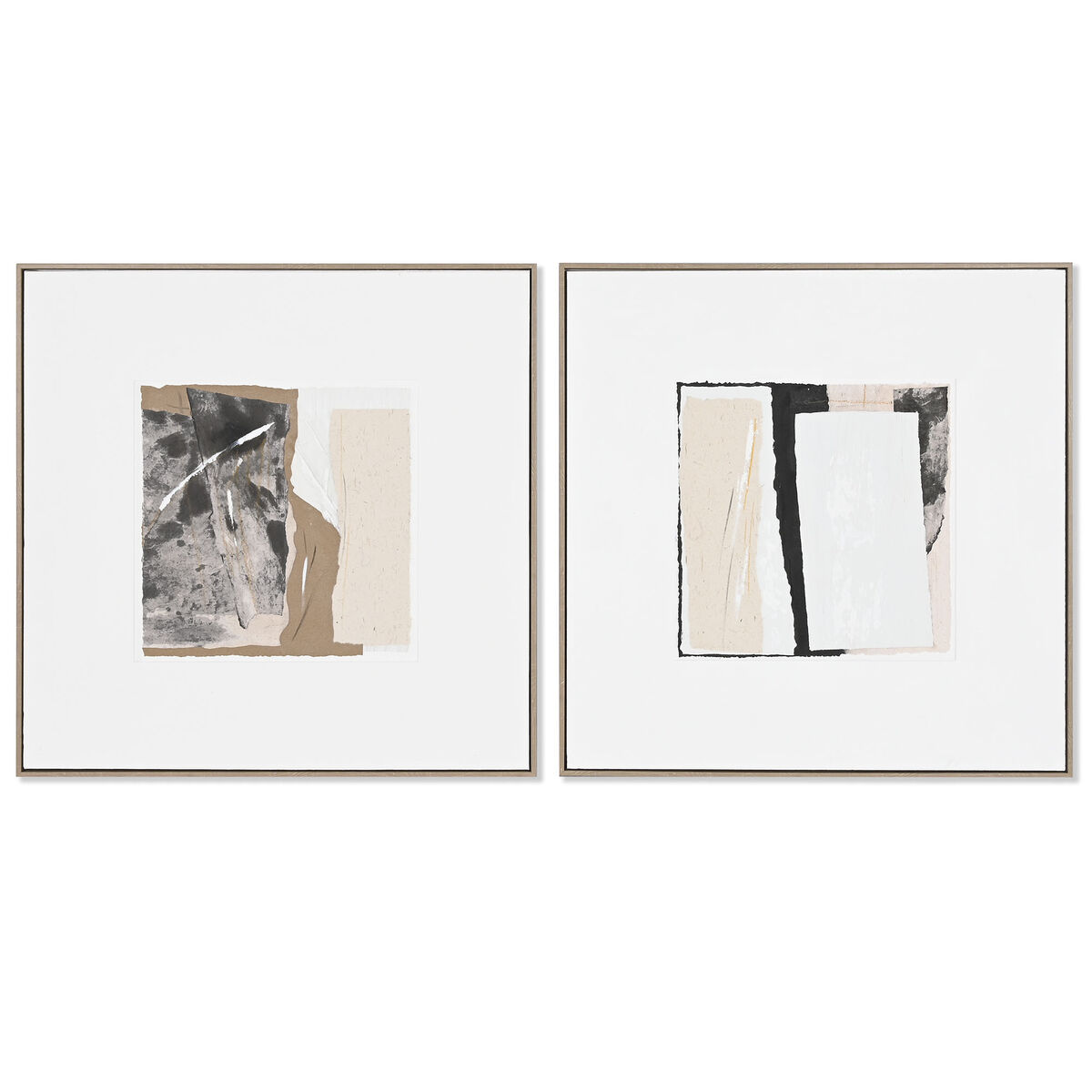 Kanvas Home ESPRIT Furu Kanvas 82 x 4,5 x 82 cm 82,3 x 4,5 x 82,3 cm