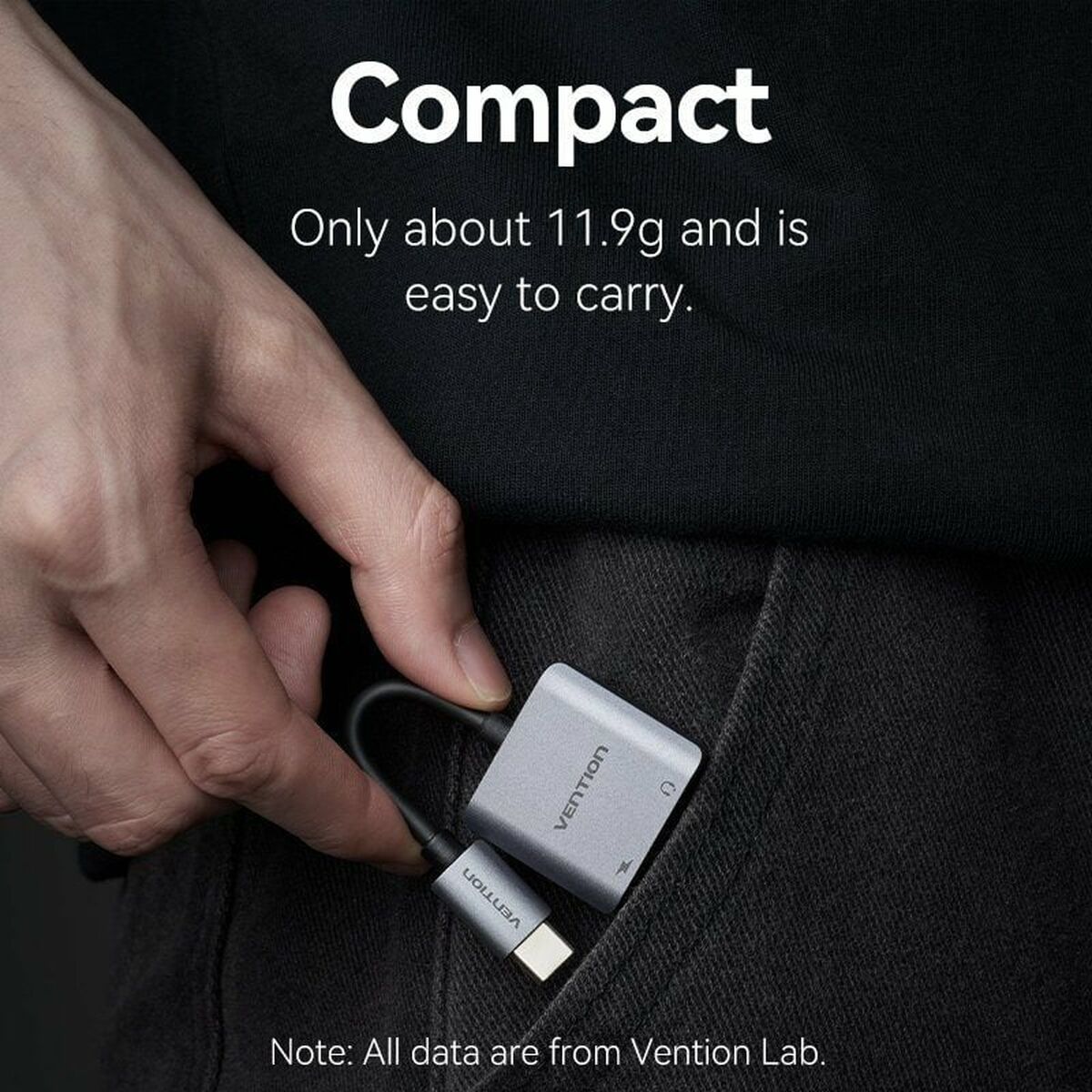 USB-HUB-C Vention BGZHA 15 cm - 4