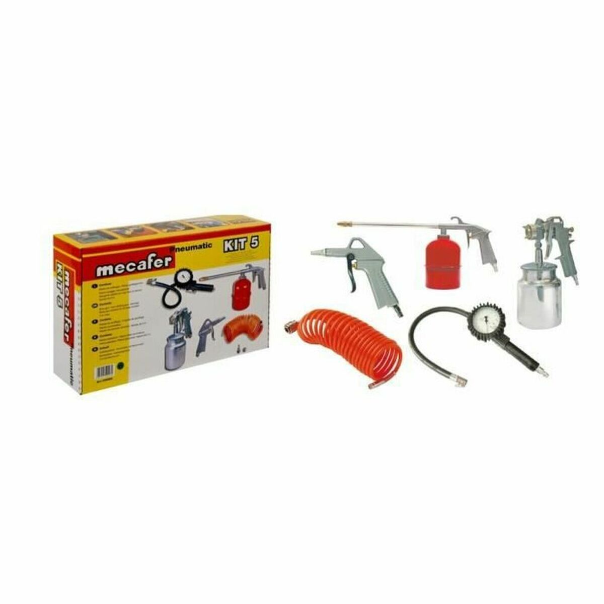 Air compressor accessory kit MECAFER 5 Delar