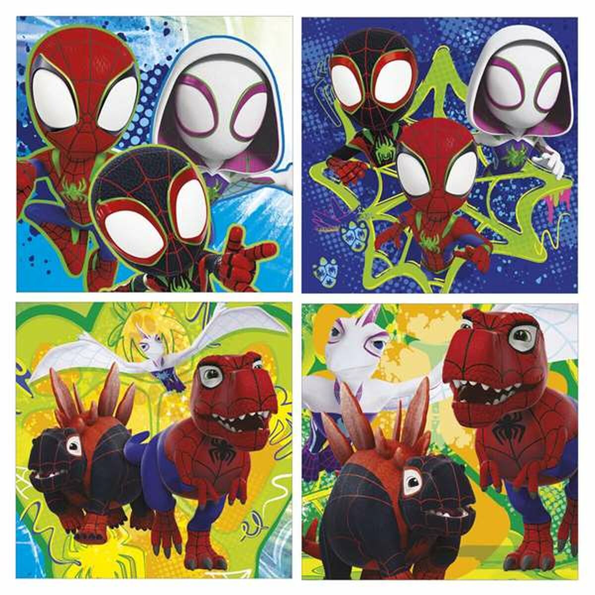 Set 4 pussel Educa Dino Spidey (4 antal) - 2