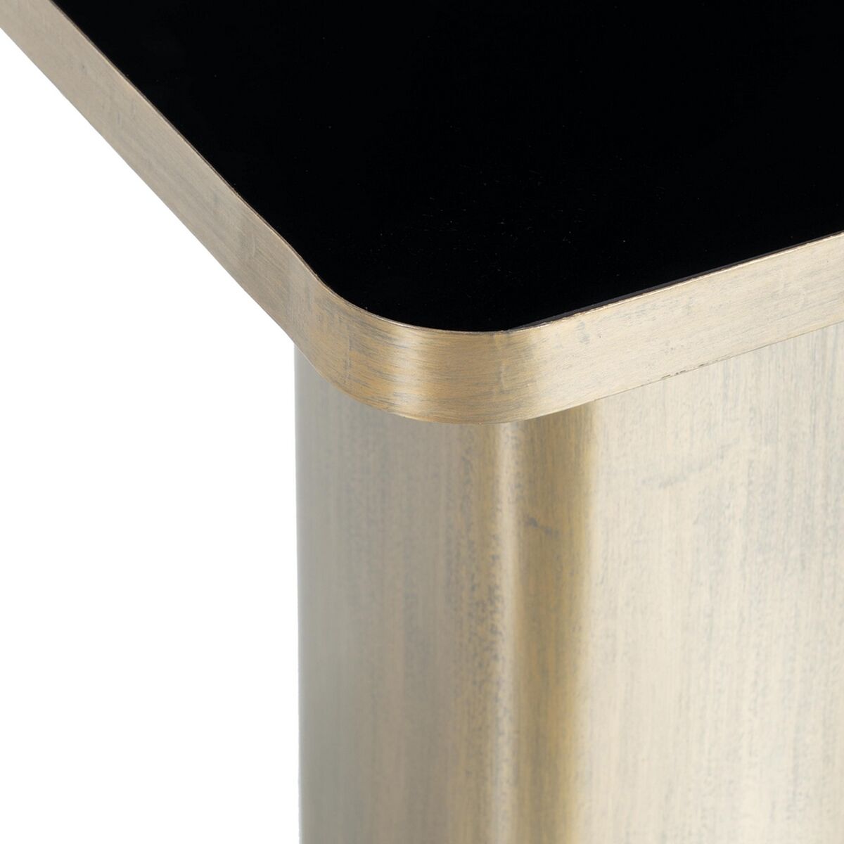 Sidobord Glas Svart Gyllene Metall 40 x 40 x 45 cm - 8