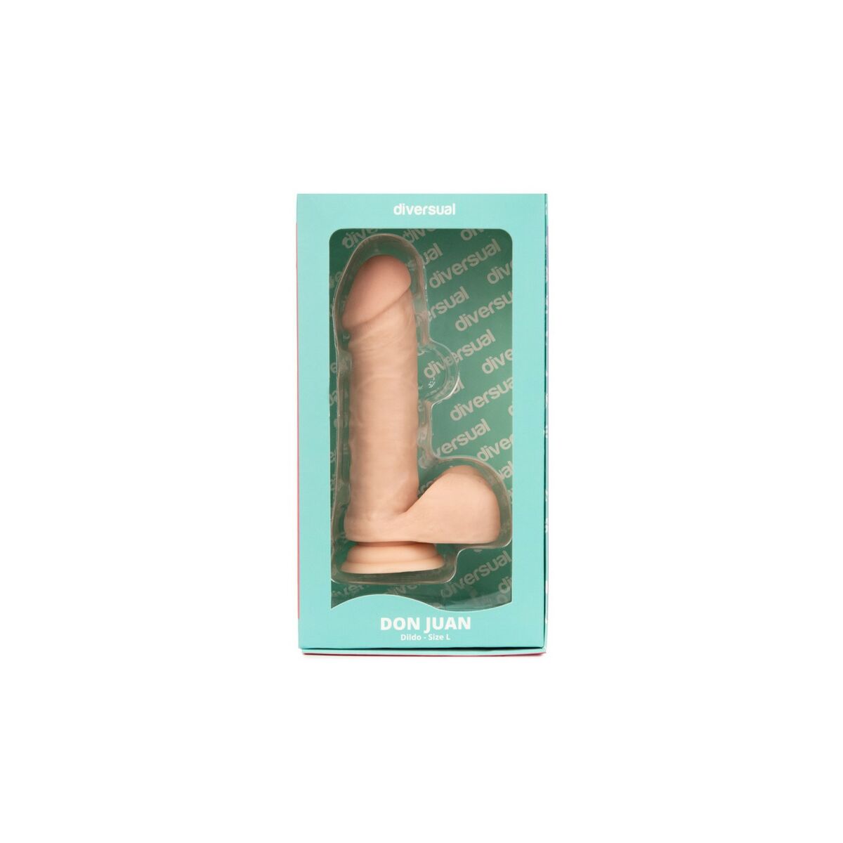 Realistisk dildo Diversual Naturell 20 cm - 4
