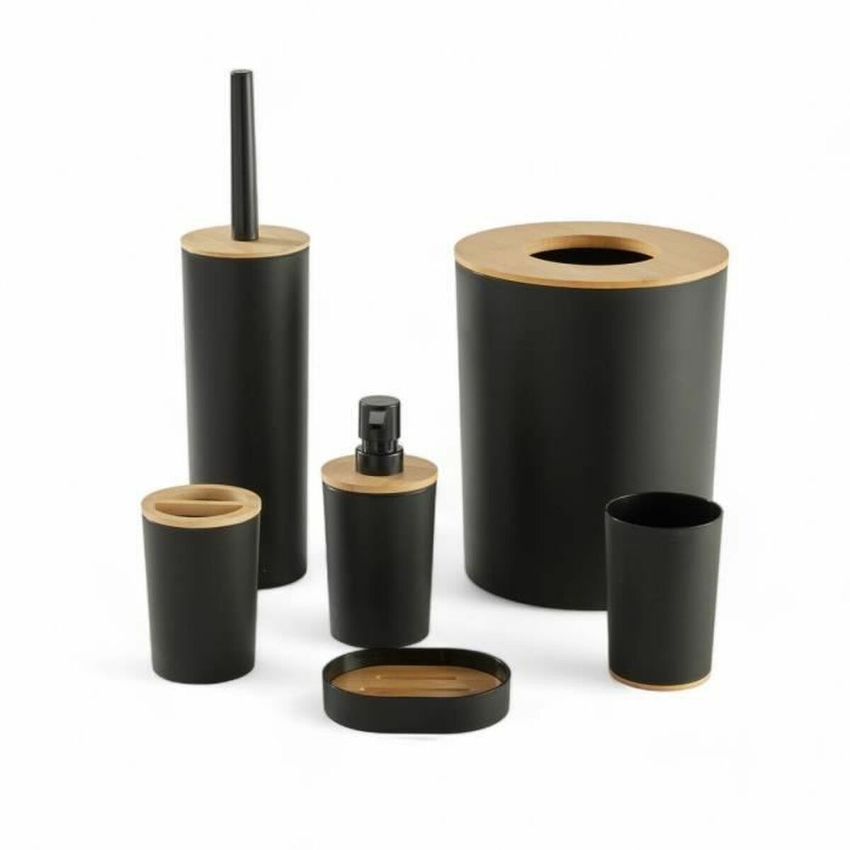 Badkit TODAY HOY Svart Plast Modern (6 antal)