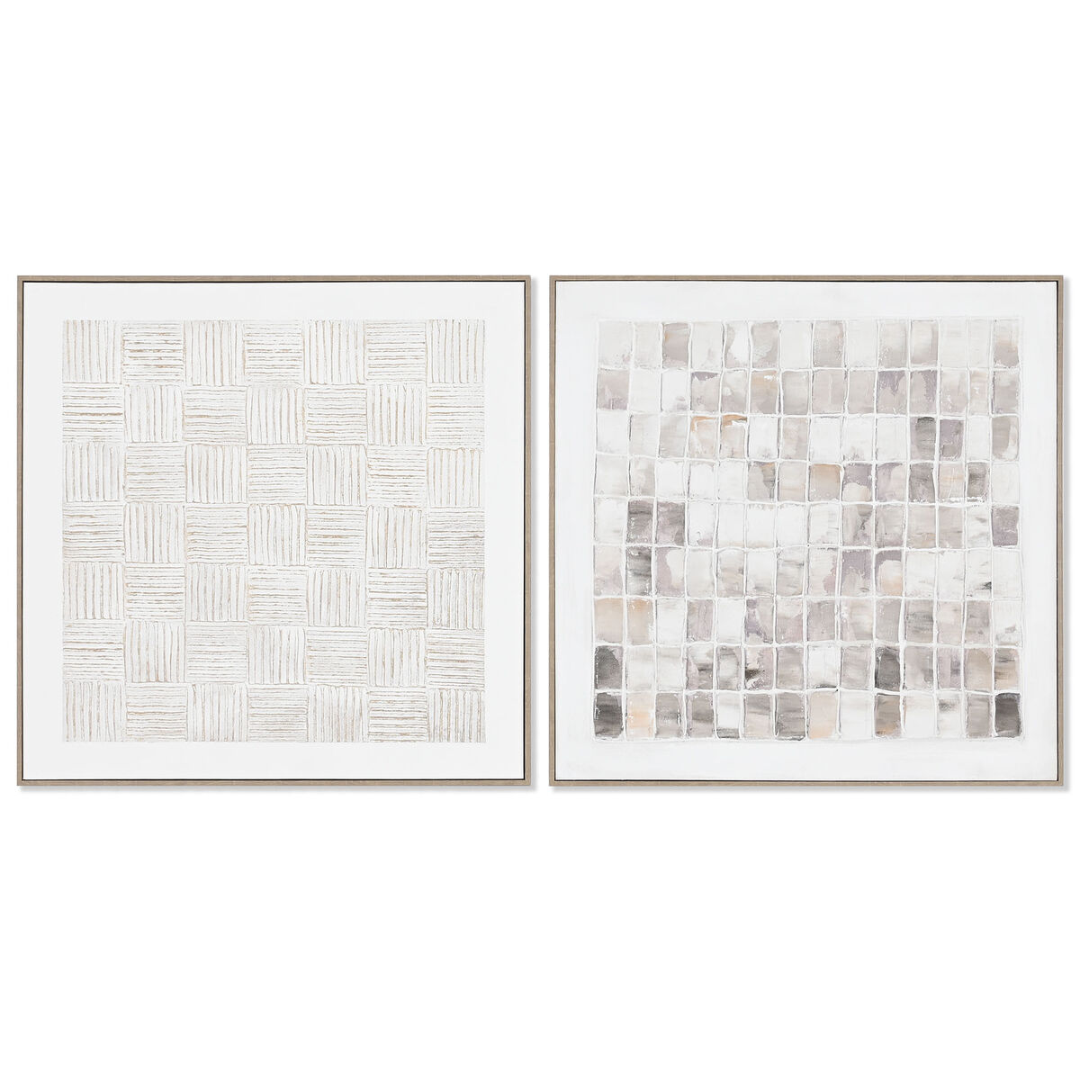 Kanvas Home ESPRIT Furu Kanvas 82 x 4,5 x 82 cm 82,2 x 4,5 x 82,2 cm