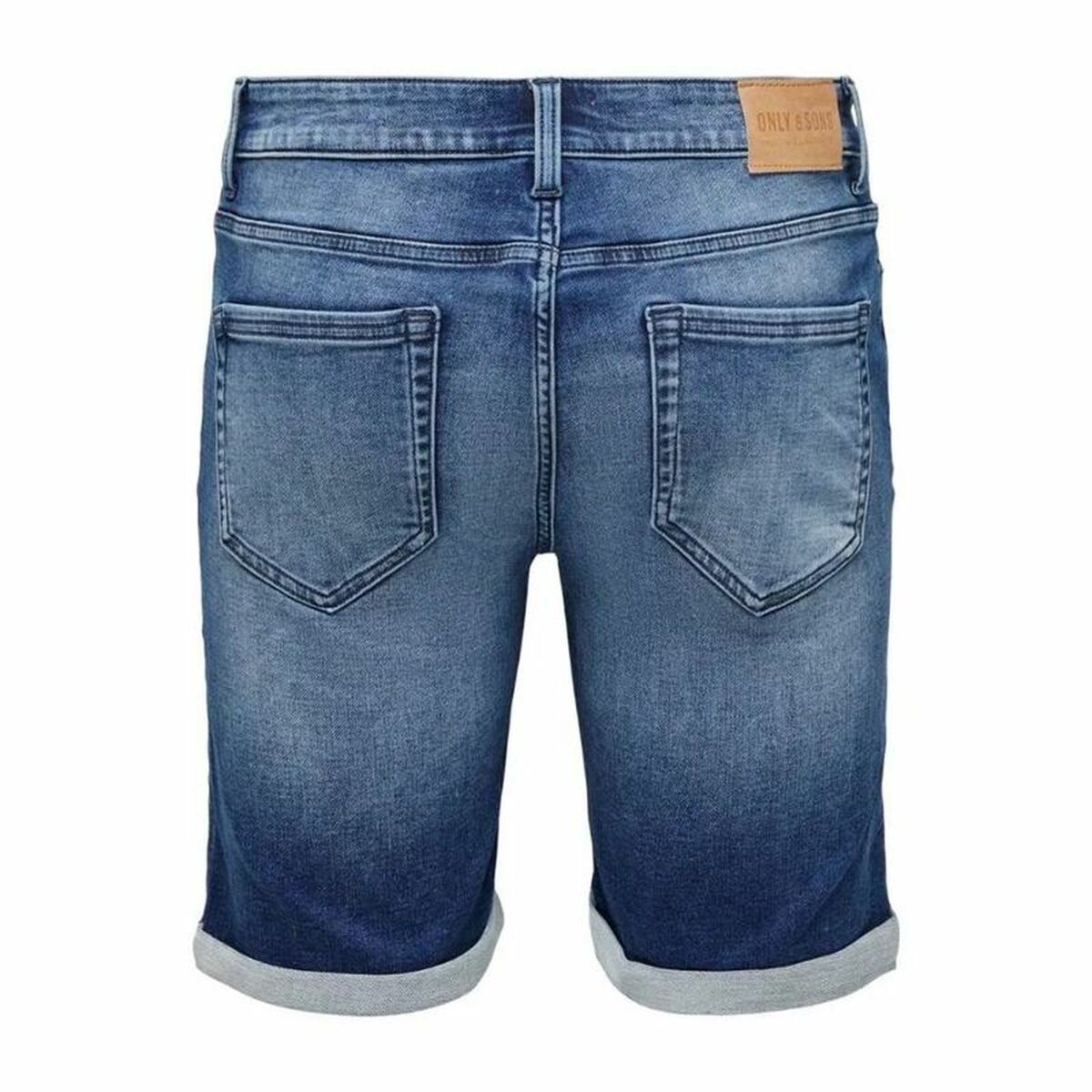 Herr Jeans Shorts Only & Sons Onsply Dark Mid Blue Blå - 2