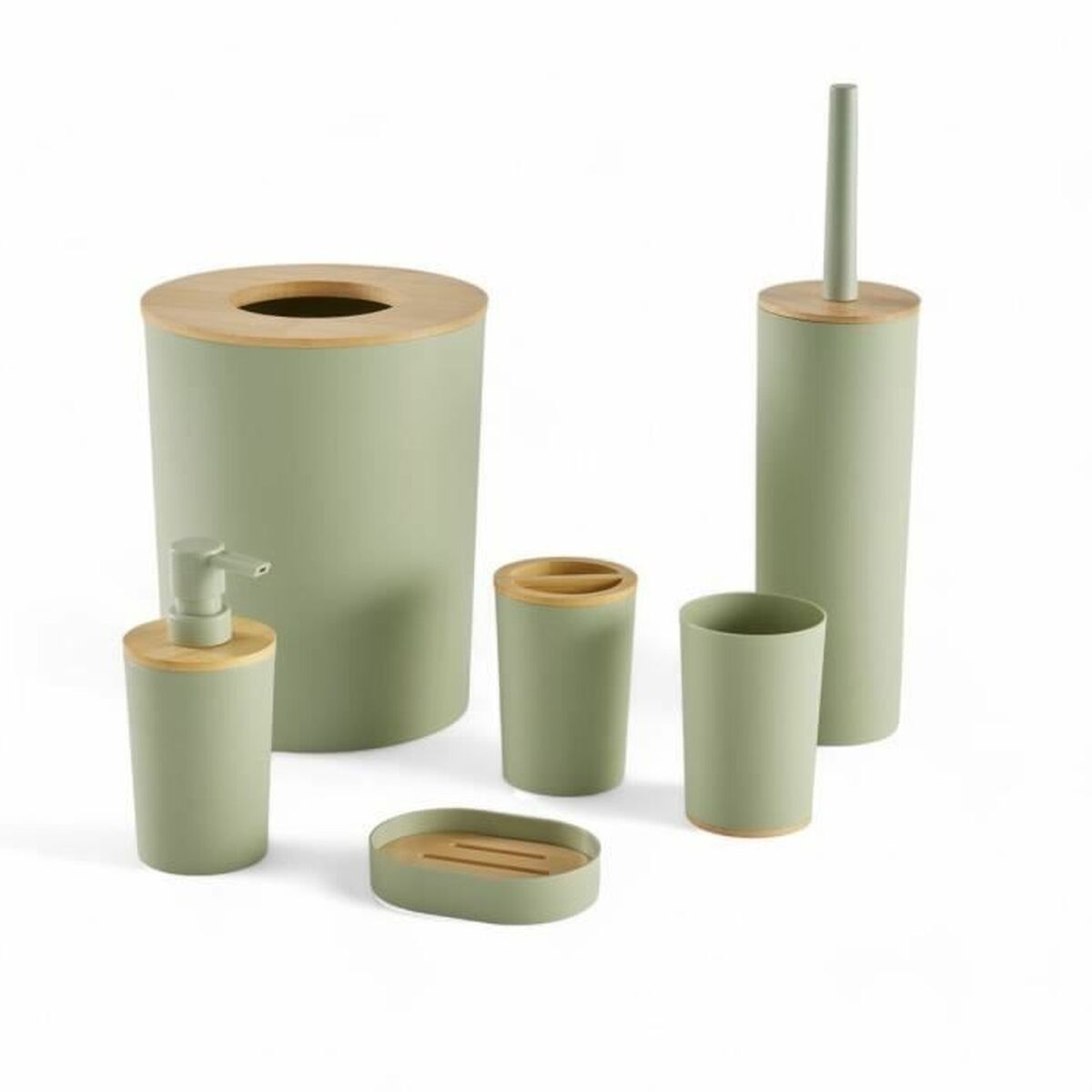 Badkit TODAY HOY Grön Plast Modern (6 antal)