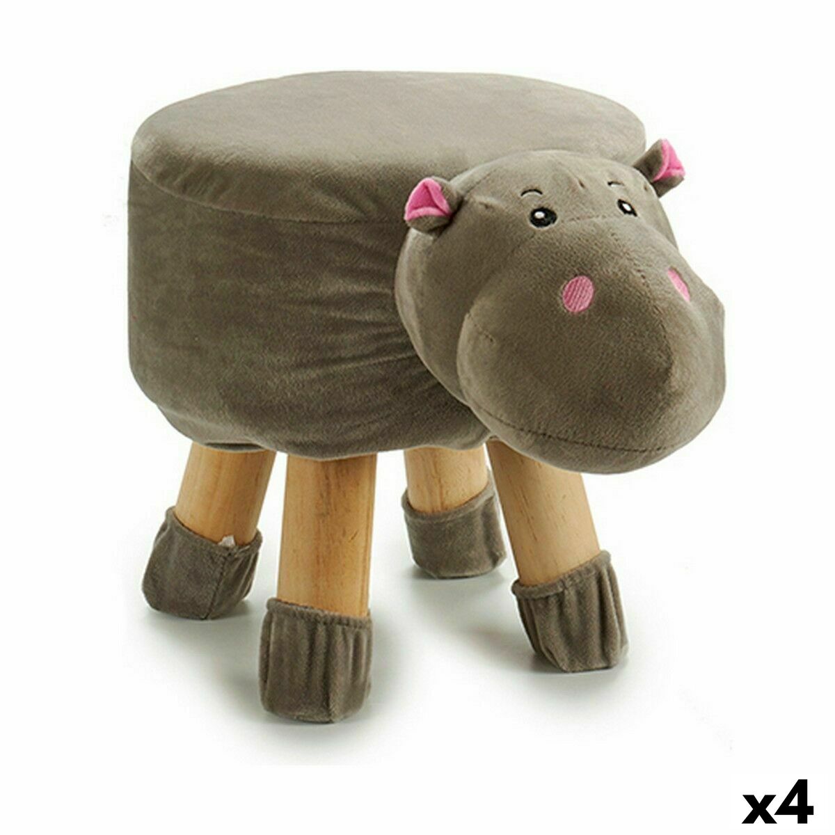 Sittpall Flodhäst 29 x 30 x 40 cm (4 antal) - 3