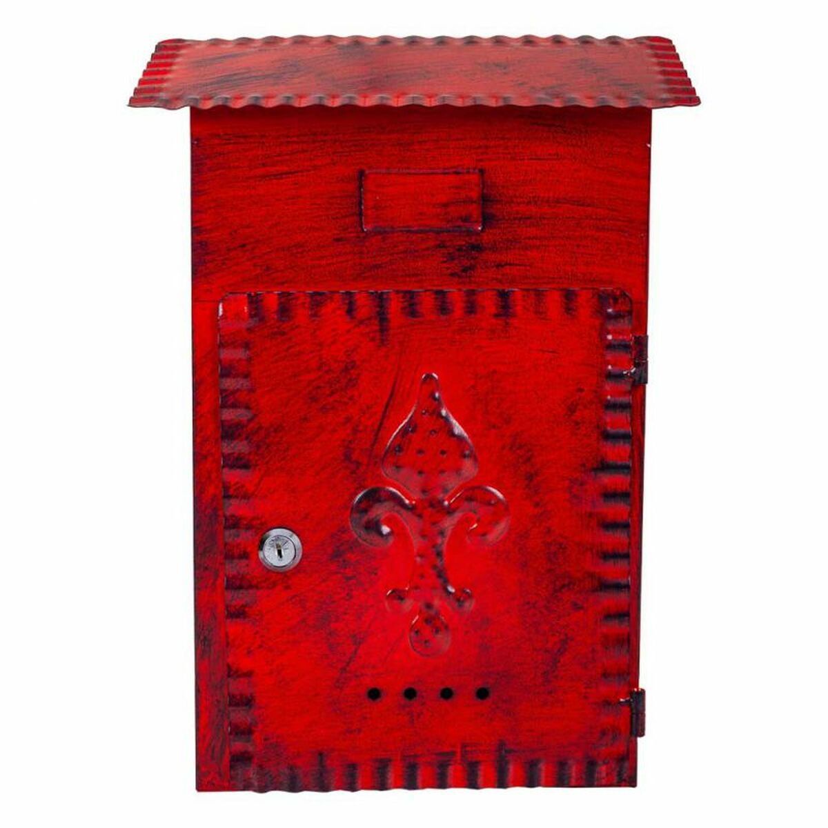 Brevlåda Alexandra House Living Röd Järn 11 x 37 x 27 cm - 3