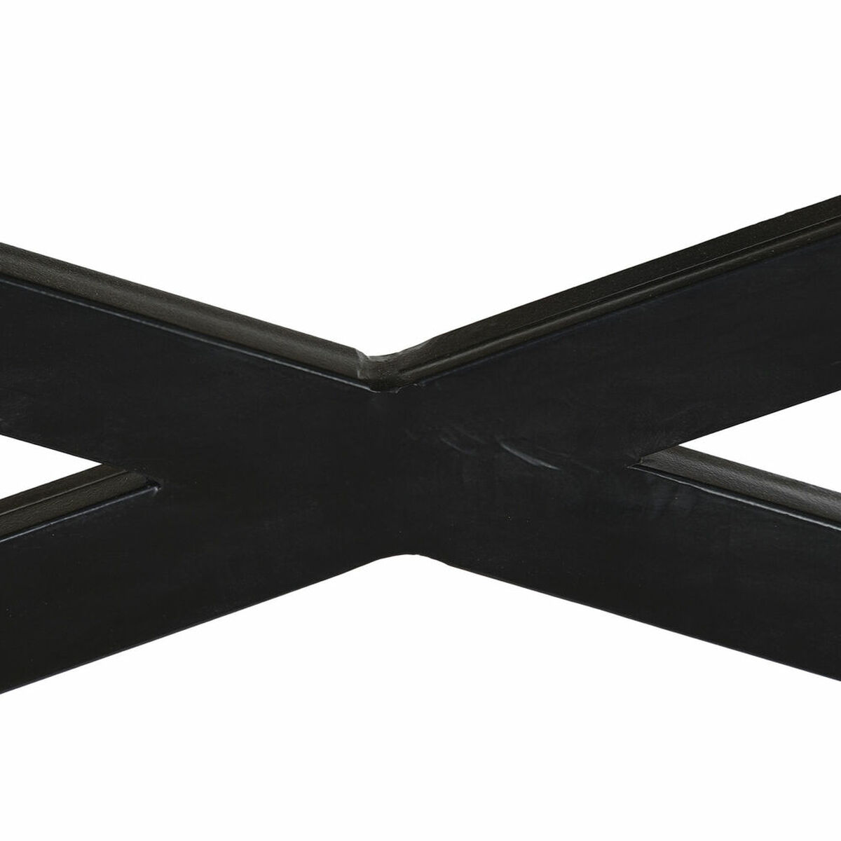 Soffbord DKD Home Decor Svart Naturell Trä Metall 120 x 120 x 55 cm - 7