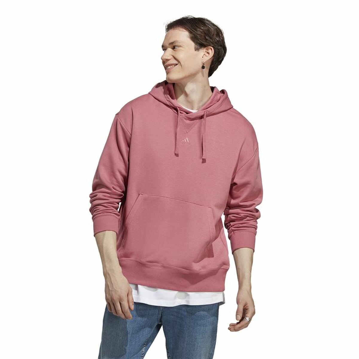 Tröja med huva Herr Adidas All Szn Hd Vit Lax - 2