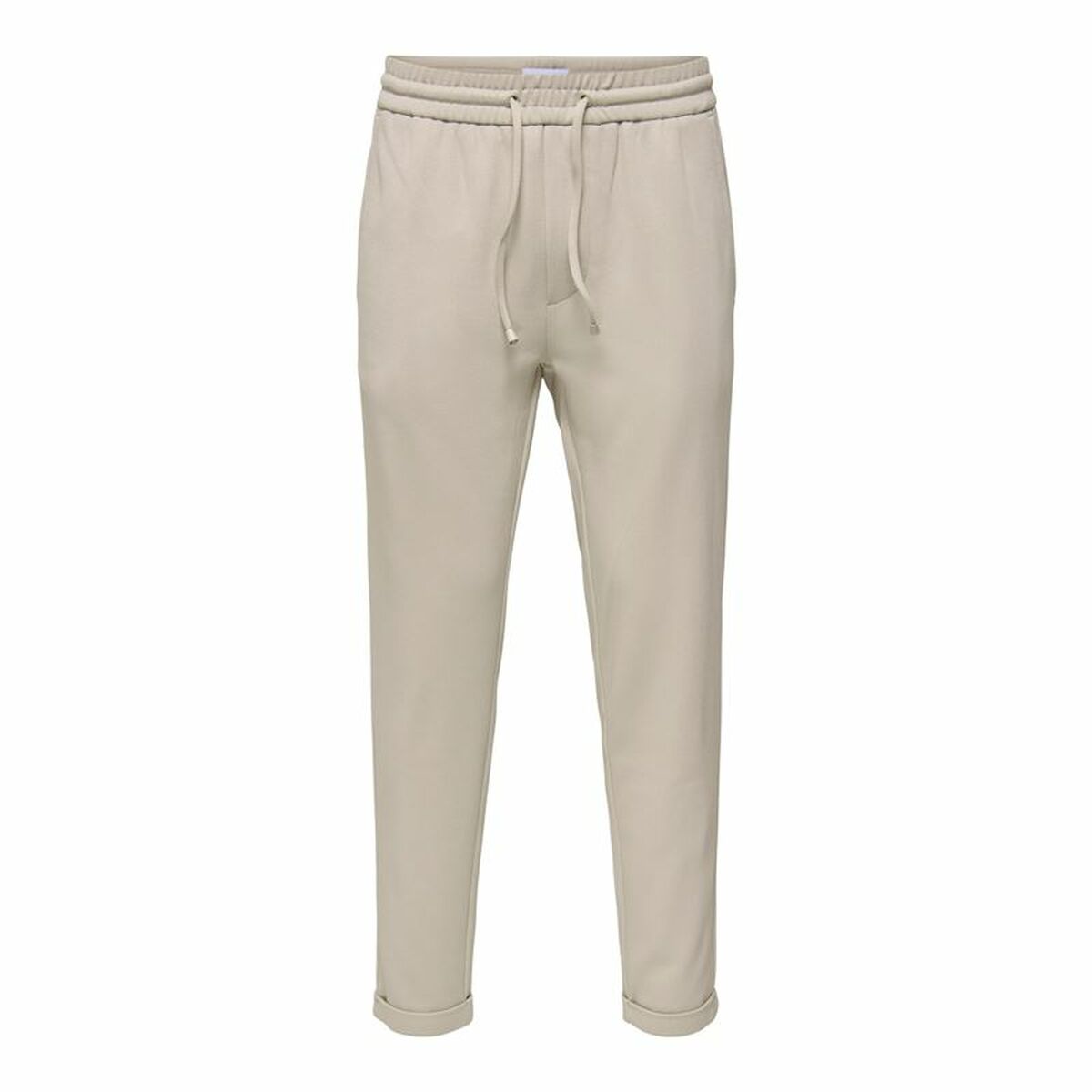 Nederdel träningsoverall för vuxna Only & Sons Onslinus Crop Tap 0192 Beige Män