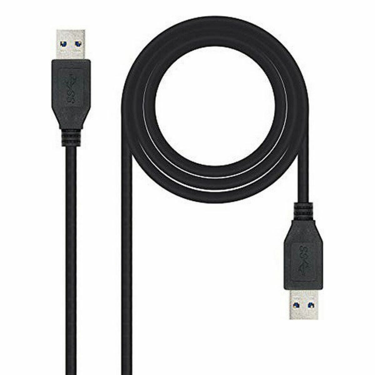 USB 3.0 A till USB A Kabel NANOCABLE 10.01.1002-BK Svart 2 m - 3