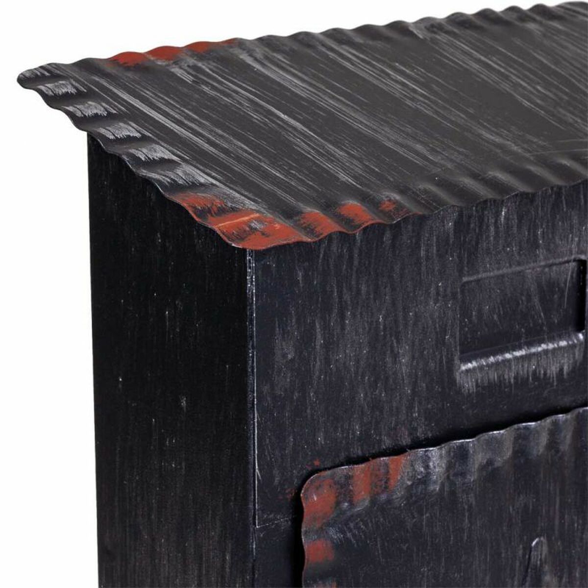 Brevlåda Alexandra House Living Svart Järn 11 x 37 x 27 cm - 6