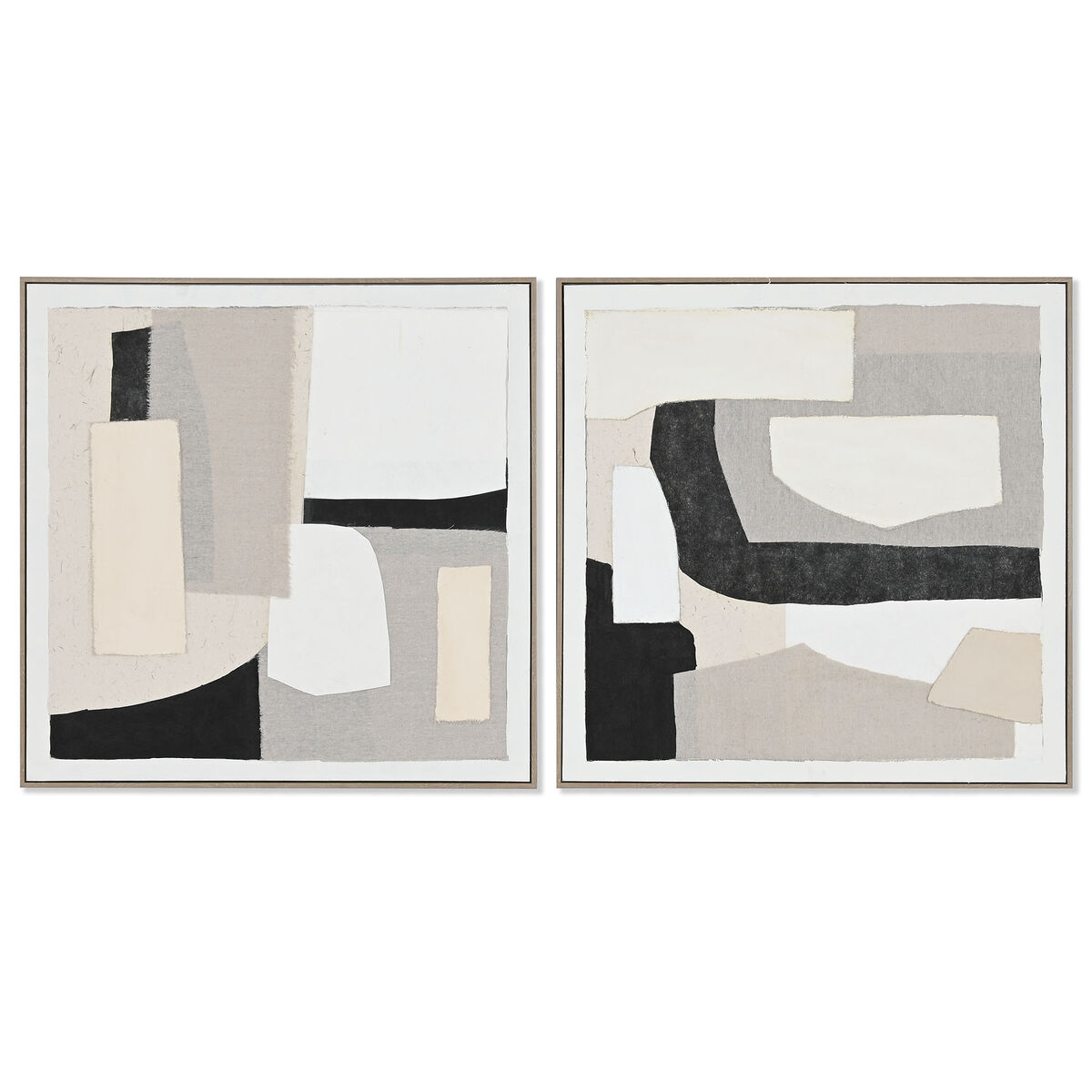 Kanvas Home ESPRIT Furu Kanvas 82 x 4,5 x 82 cm 82,3 x 4,5 x 82,3 cm