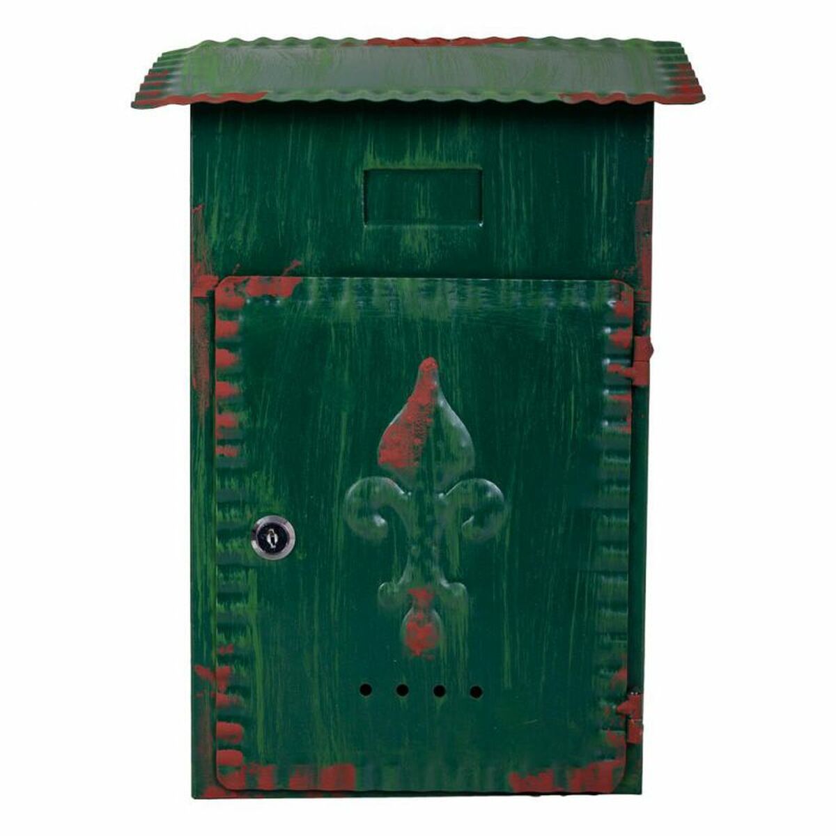 Brevlåda Alexandra House Living Grön Järn 11 x 37 x 27 cm - 3