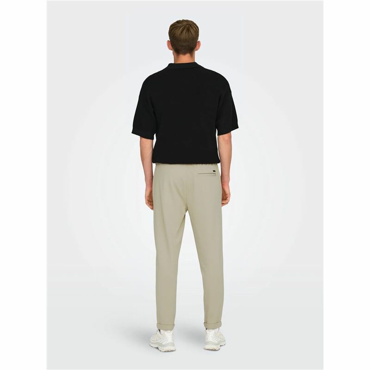Nederdel träningsoverall för vuxna Only & Sons Onslinus Crop Tap 0192 Beige Män - 4