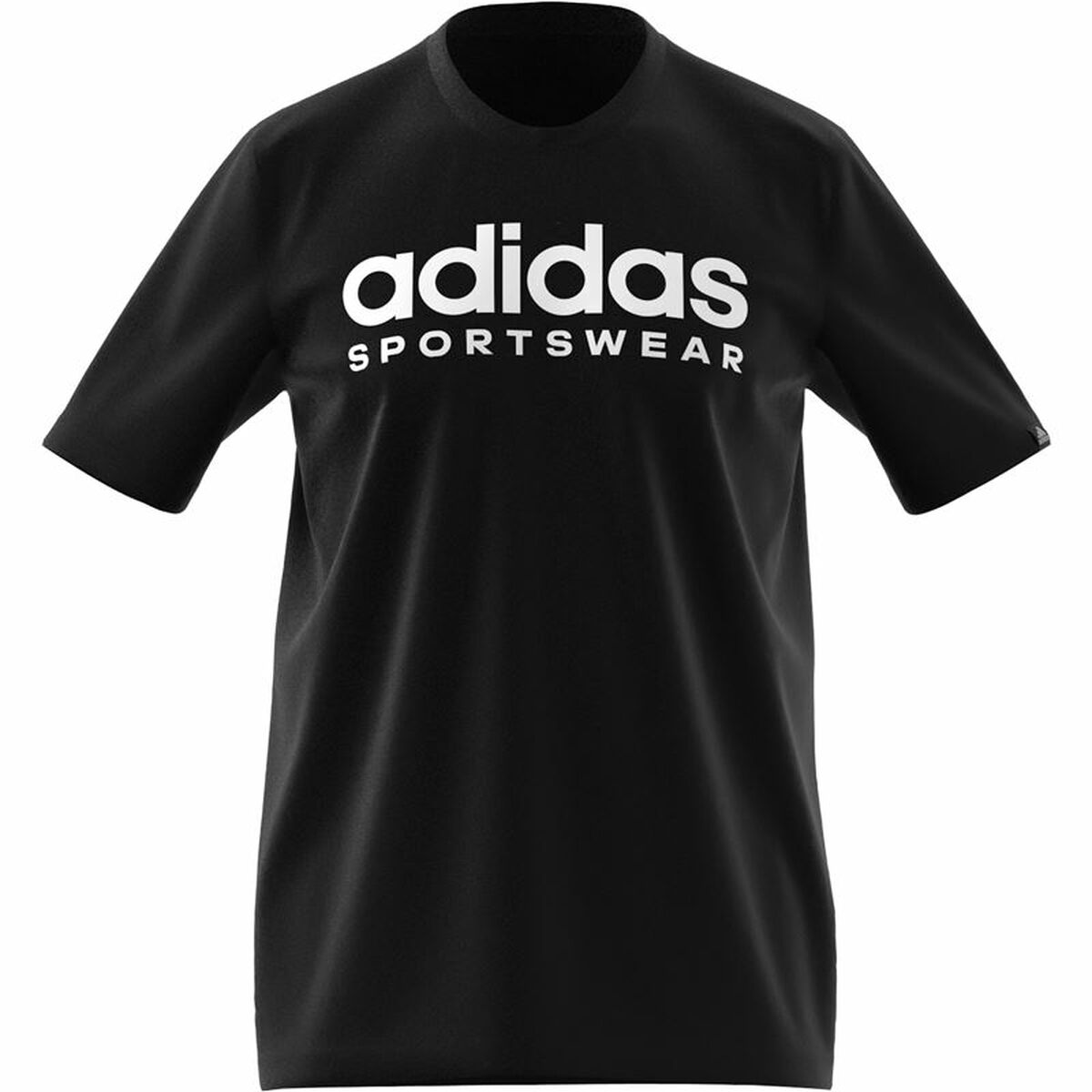 T-shirt med kortärm Herr Adidas Spw Svart