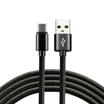 Kabel USB C EverActive CBB-1CB Svart 1 m