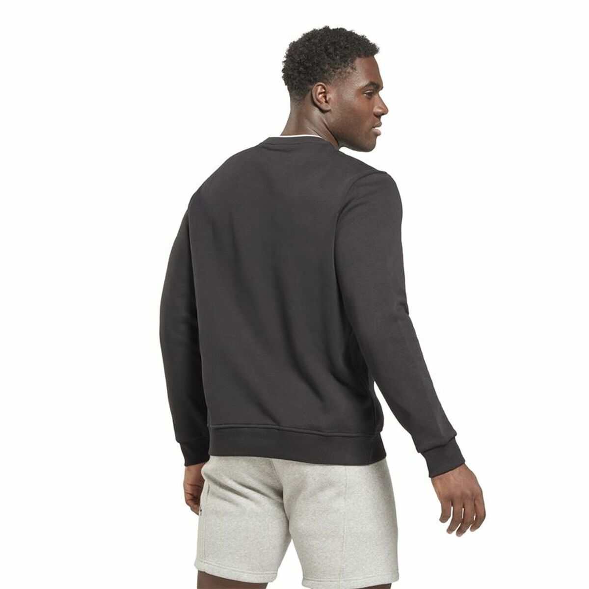 Tröja utan huva Herr Reebok RI Arch Logo Vector Vit Svart - 3